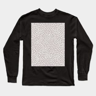 Tan Dalmatian Print Long Sleeve T-Shirt